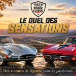 CORVETTE C2 STING RAY VS JAGUAR TYPE E : LE CHOC DES LÉGENDES